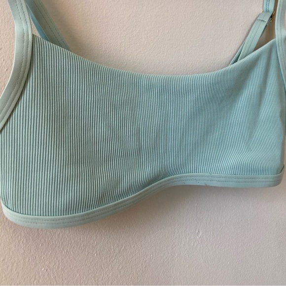 L*SPACE Gemma Ribbed Bikini in Light Turquoise - Small - Picture 6 of 16